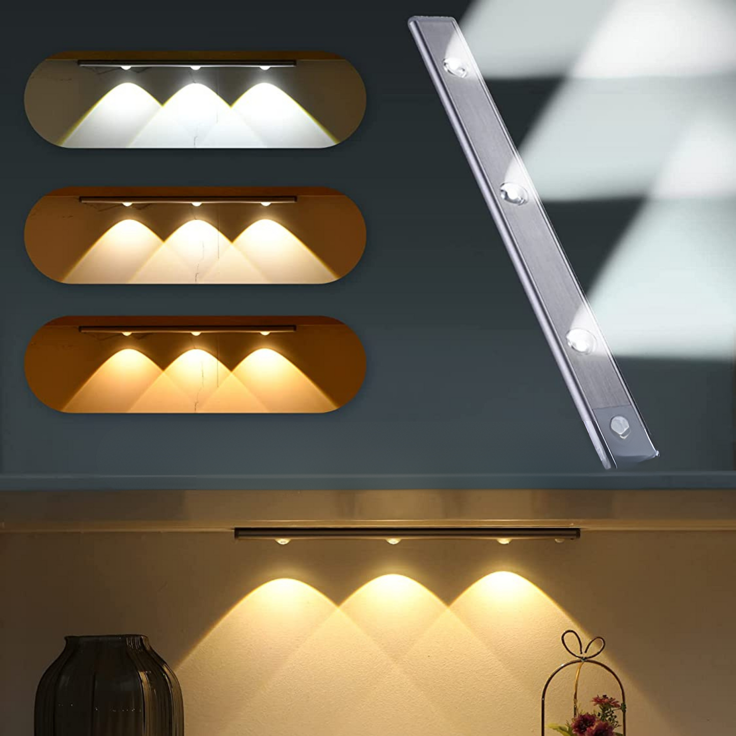 Luz LED sem fios com detetor de movimento