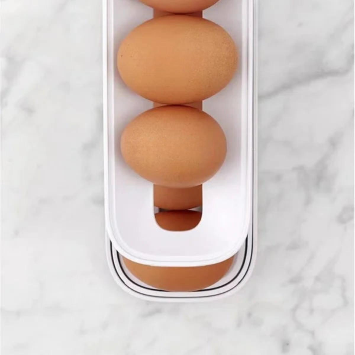 Suporte para ovos elegante para um armazenamento compacto e prático