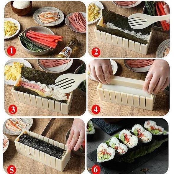 Kit de fabricação de sushi: Prepare os seus sushis facilmente em casa