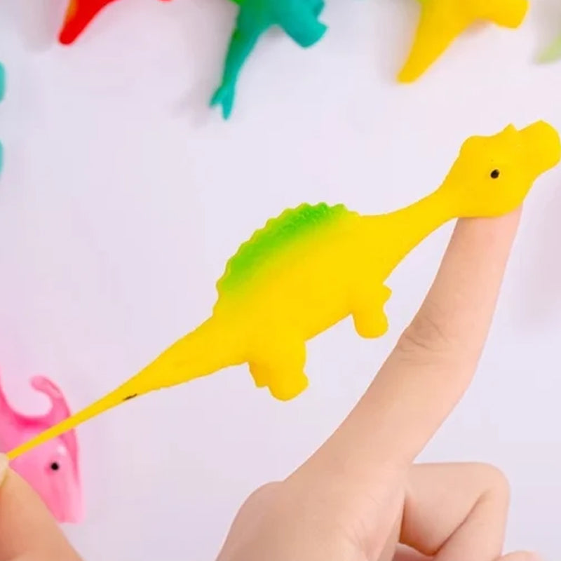 Dedos de dinossauro estilingue: O jogo de aventura dos pequenos heróis!