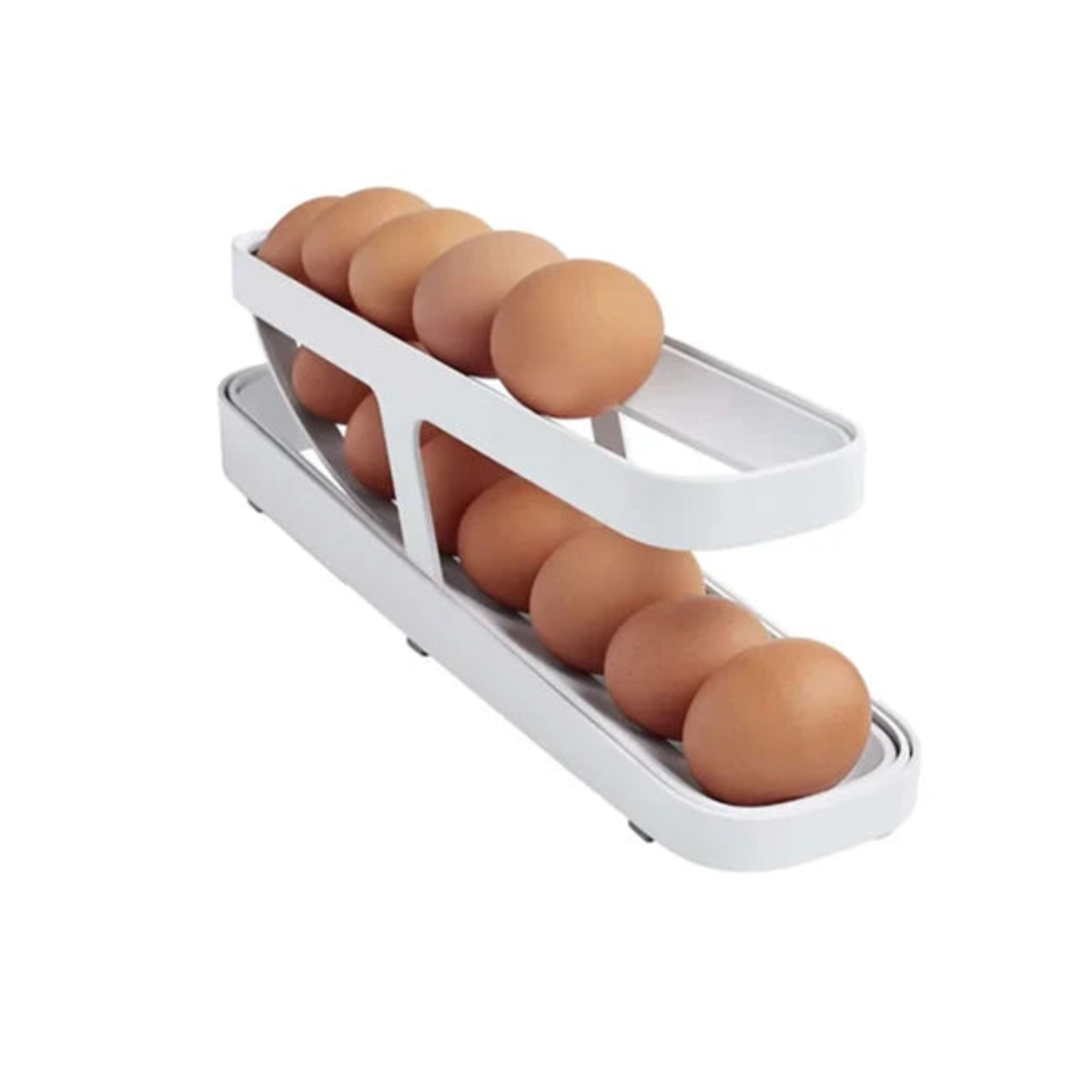 Suporte para ovos elegante para um armazenamento compacto e prático