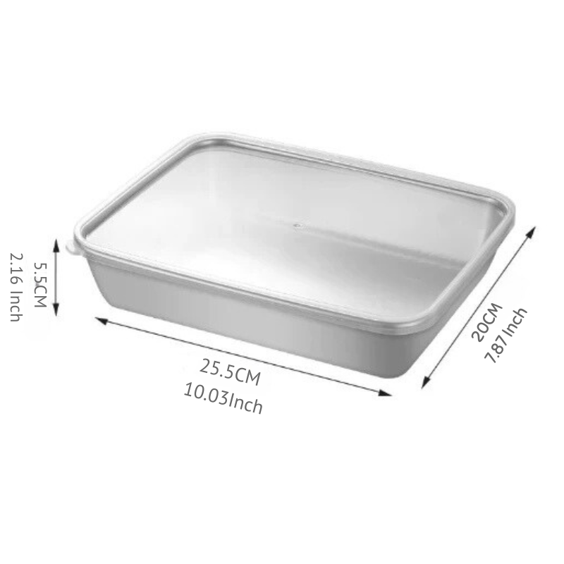 Prato em inox conversível: Conserve e sirva com elegância