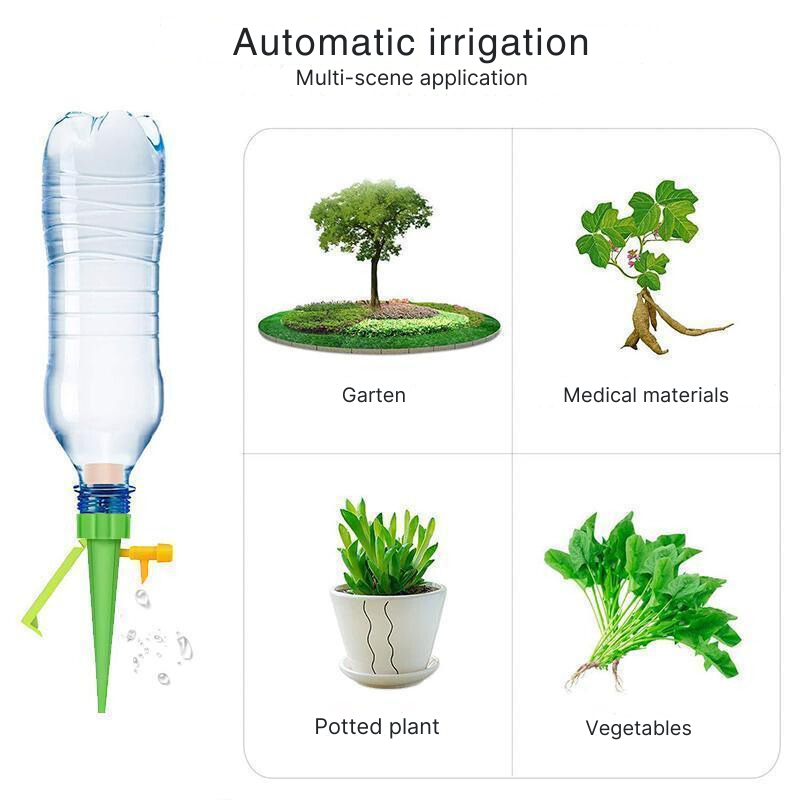 Sistema de rega para plantas: Rega fácil e sem preocupações (x6)