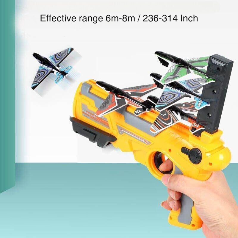 Sky Launcher: Brinquedo interativo para lançar aviões ao ar livre!