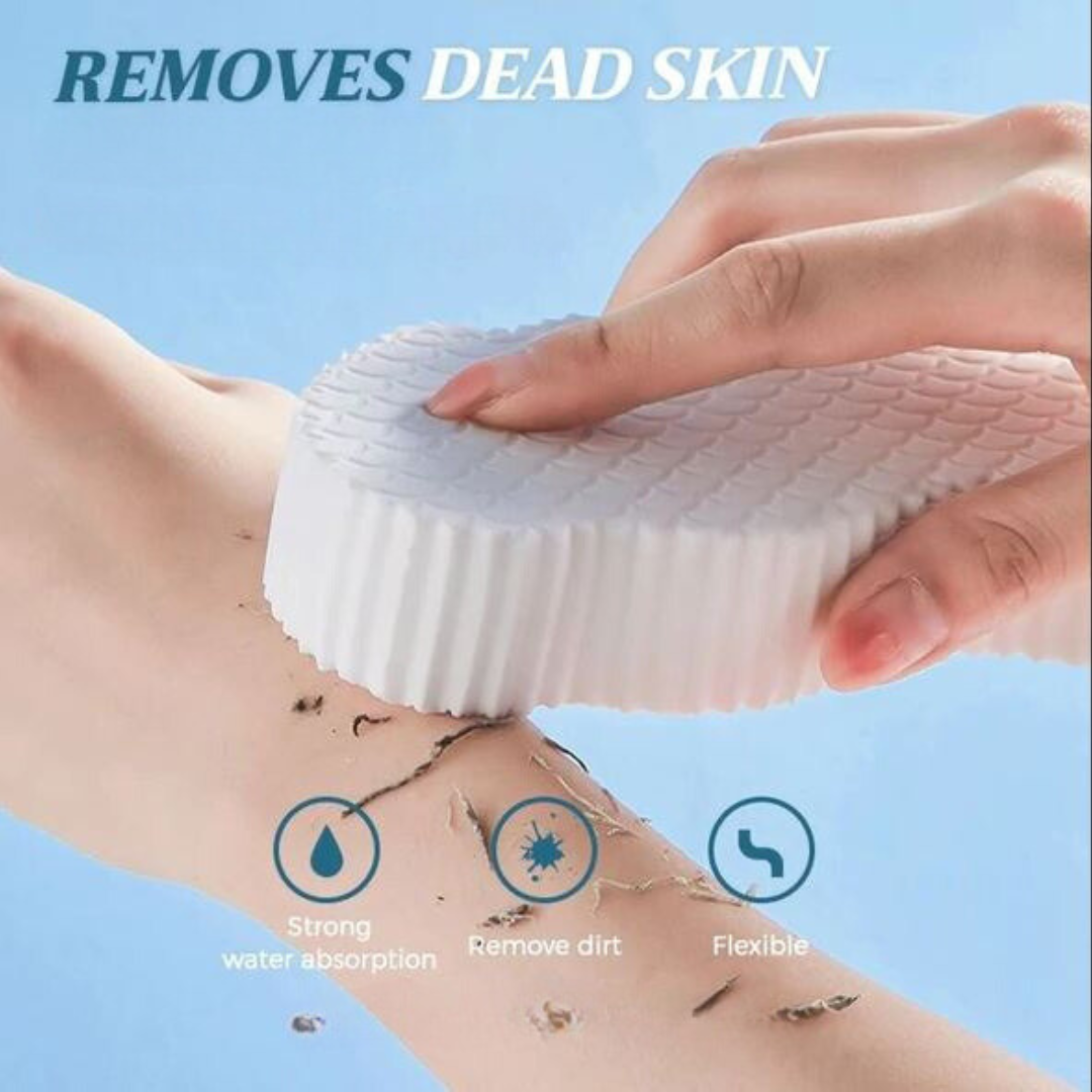 Esponja de banho esfoliante super suave