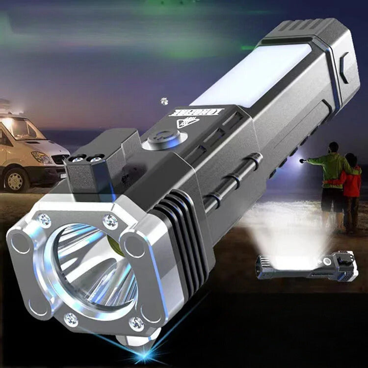 Lanterna de sobrevivência multifuncional – Iluminação portátil e segurança
