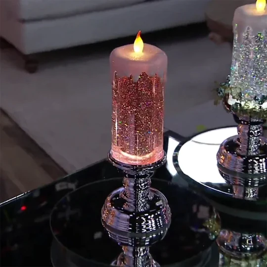 Velas LED de Natal - Luzes festivas e seguras