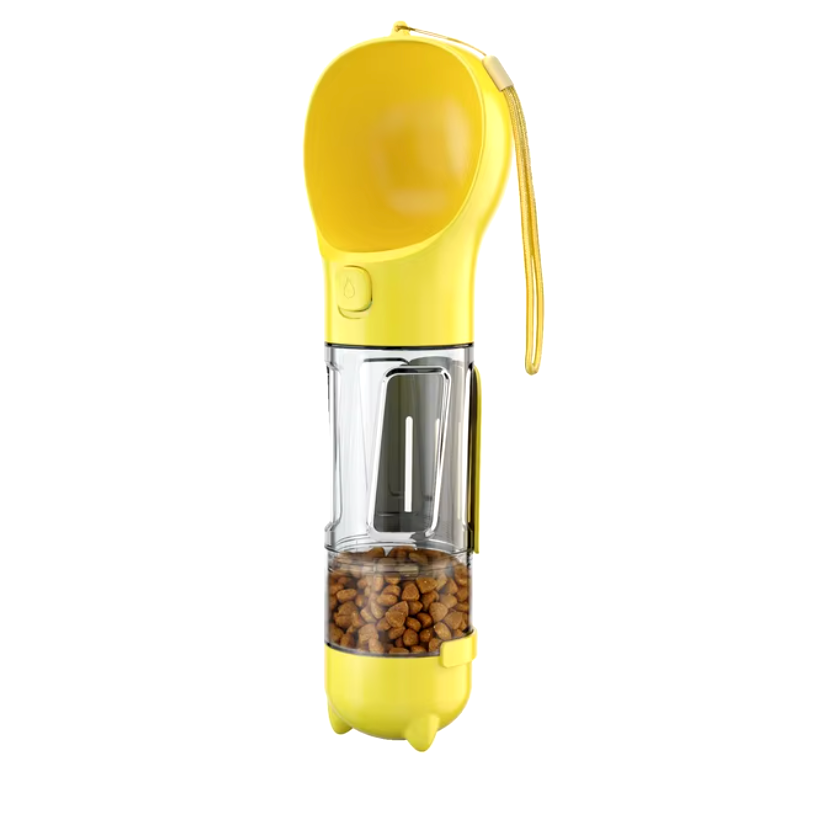 Garrafão 4-em-1 para hidratar e nutrir o seu cão