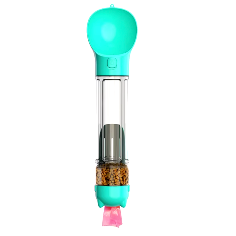 Garrafão 4-em-1 para hidratar e nutrir o seu cão