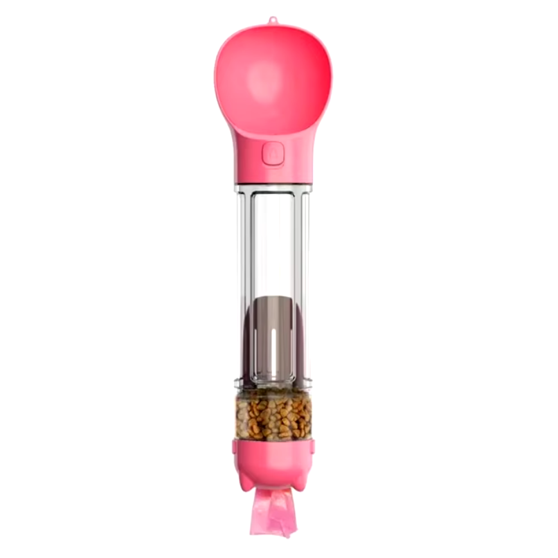 Garrafão 4-em-1 para hidratar e nutrir o seu cão