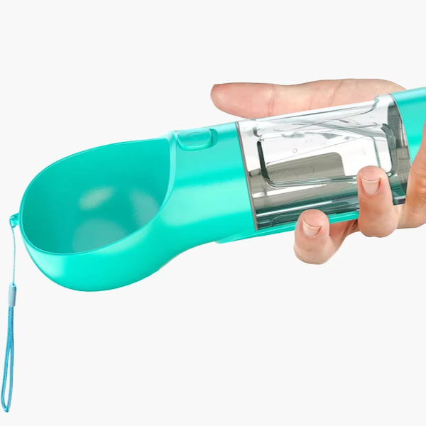 Garrafão 4-em-1 para hidratar e nutrir o seu cão