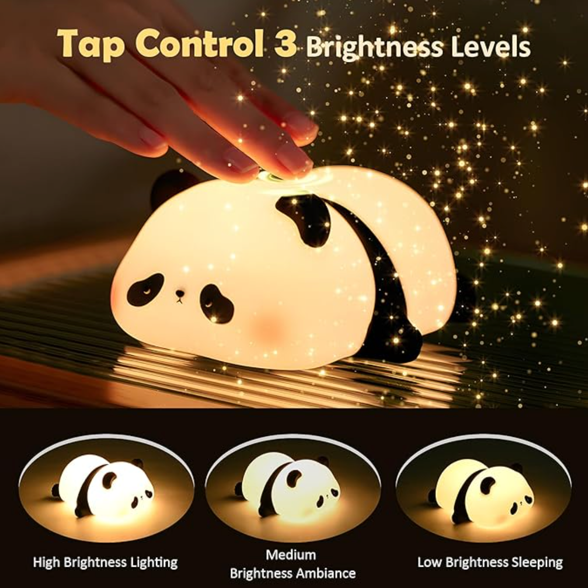 Luz de Presença Panda: Doçura e Segurança para Crianças