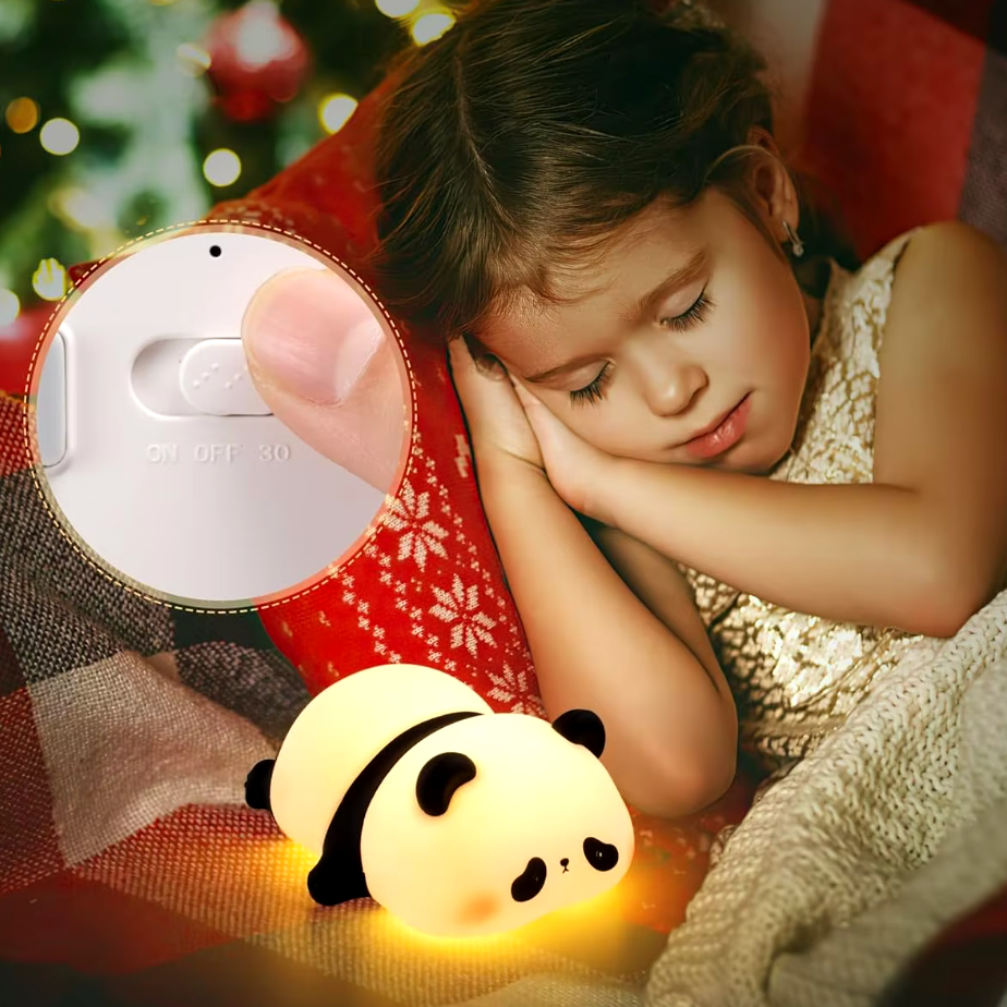 Luz de Presença Panda: Doçura e Segurança para Crianças