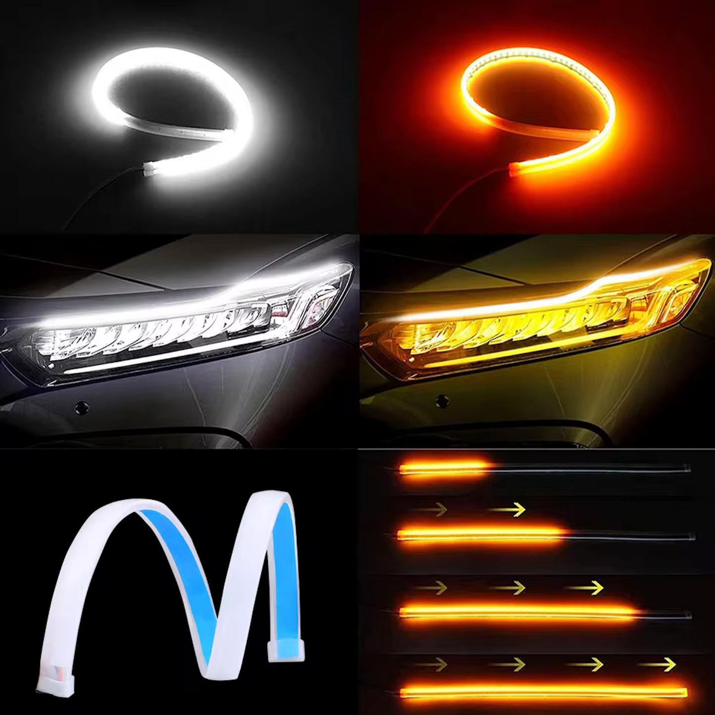 Luzes de Dia LED Flexíveis: Segurança e Estilo para o Seu Veículo