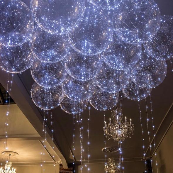 Balões LED reutilizáveis para iluminar as suas festas (X10)
