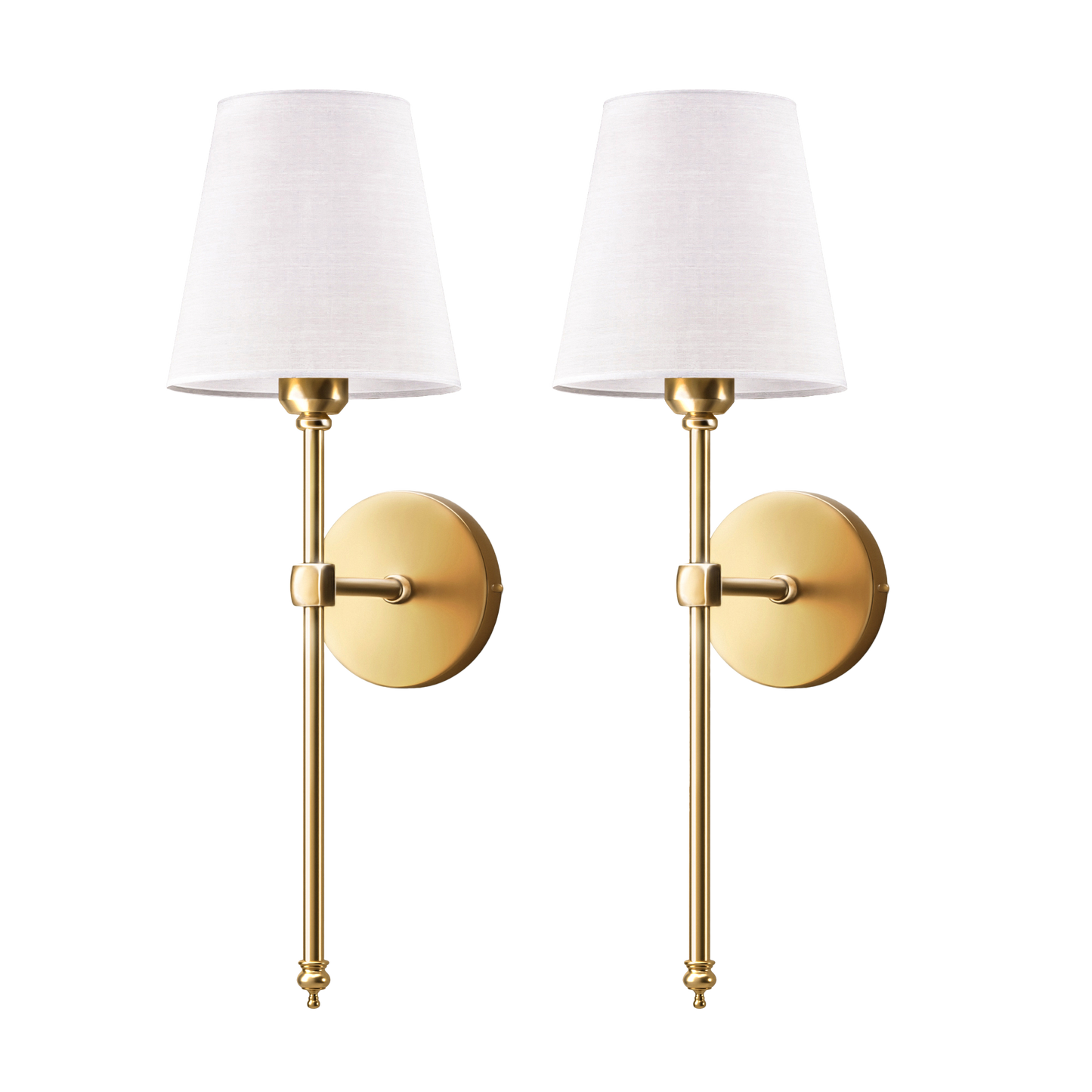Apliques de parede com fio - Iluminação luxuosa e prática