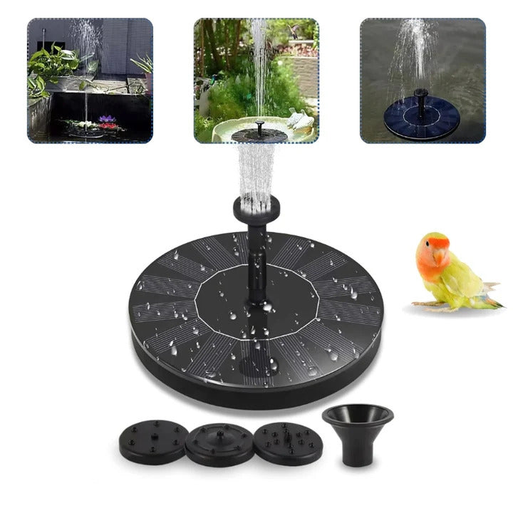 Fonte solar de jardim: atraia os pássaros com elegância