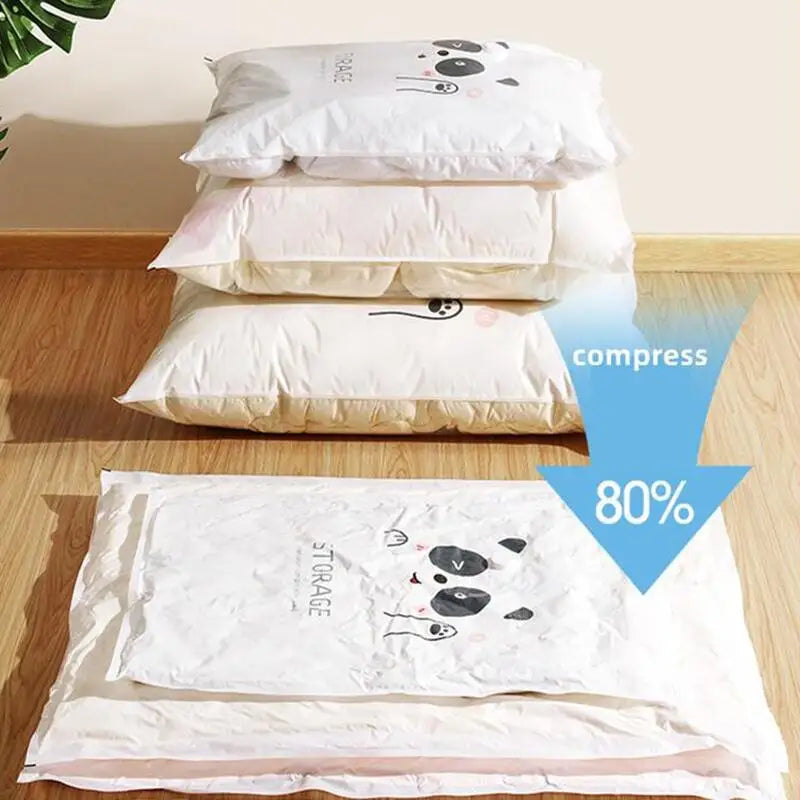 Kit de sac de compressão com bomba: Ganhe 80 % de espaço