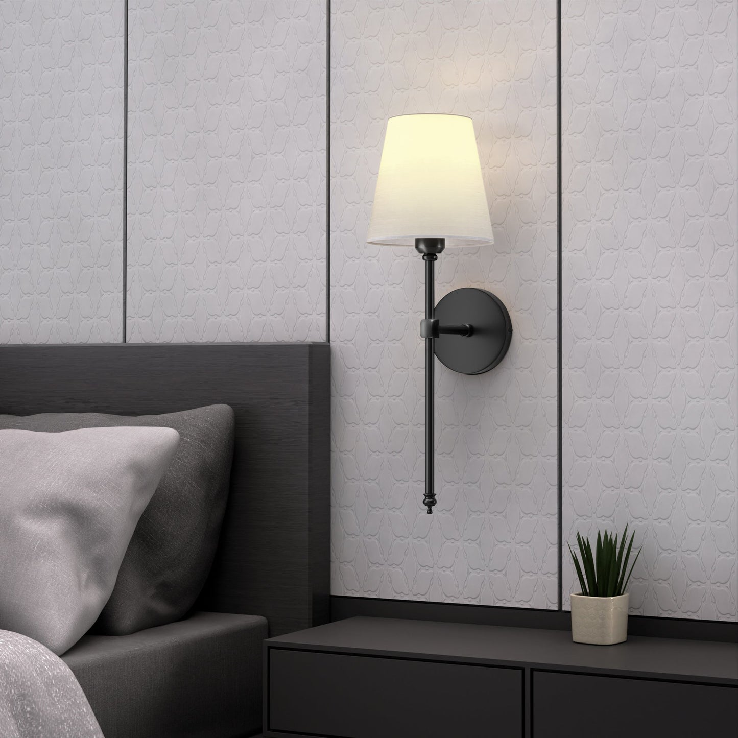 Apliques de parede com fio - Iluminação luxuosa e prática