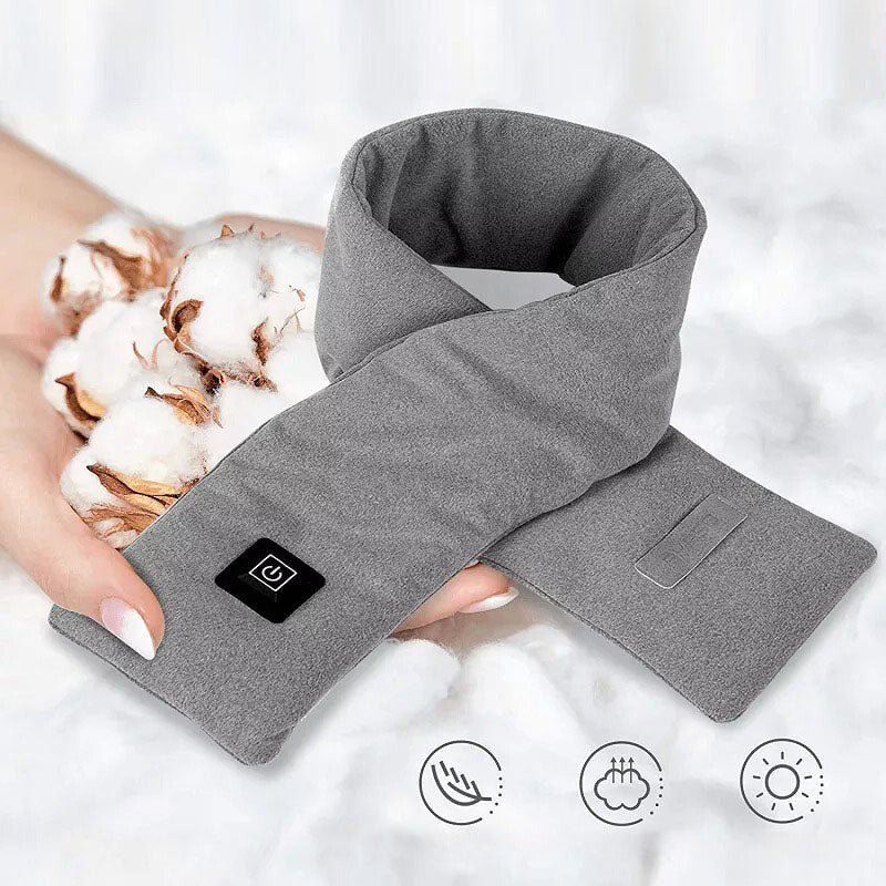 Aproveite um calor suave e contínuo com o <span>cachecol aquecido</span>
