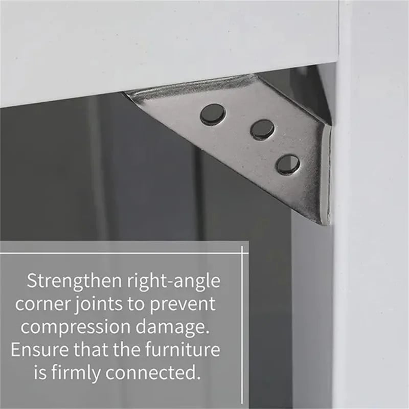 Conector de Ângulo em Aço - Reforce os seus móveis (x10)