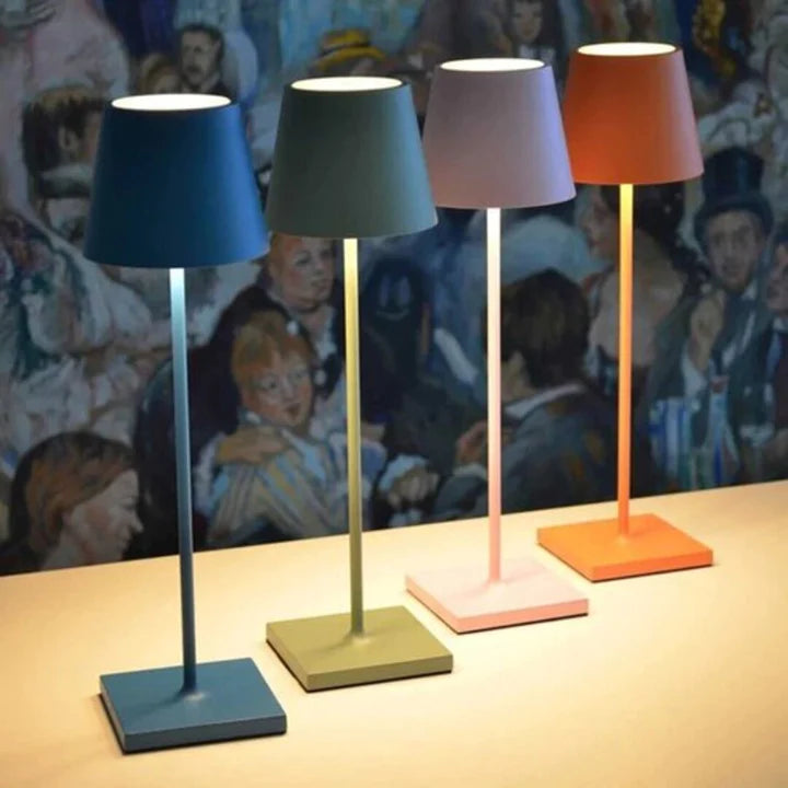 Lâmpada LED sem fio recarregável: elegância e liberdade de iluminação!