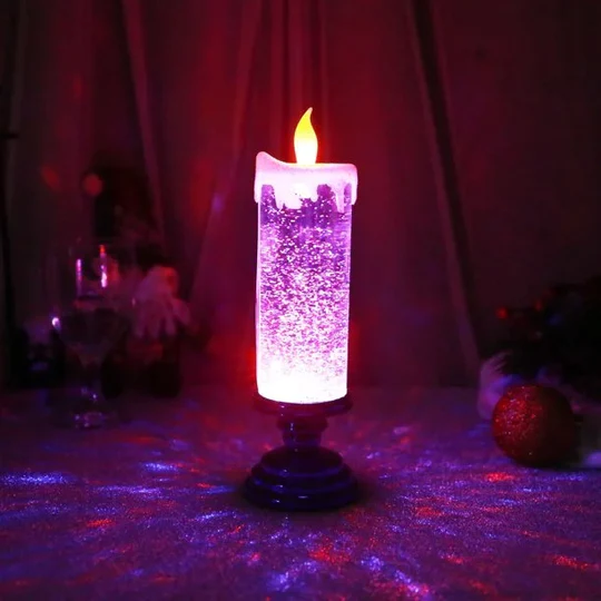 Velas LED de Natal - Luzes festivas e seguras