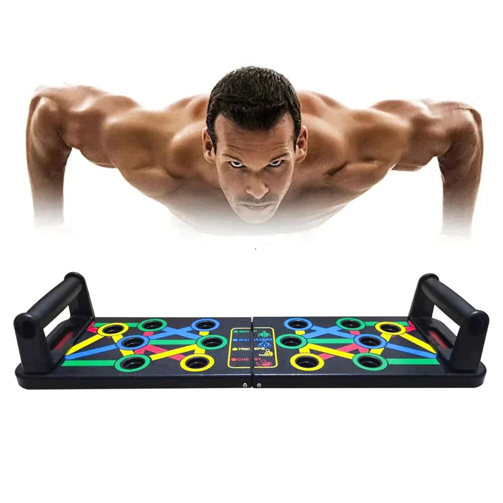 Placa de flexões multifuncional para um treino completo