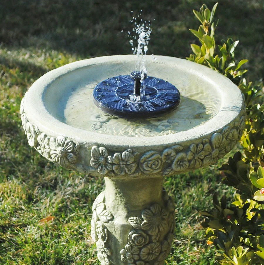 Fonte solar de jardim: atraia os pássaros com elegância