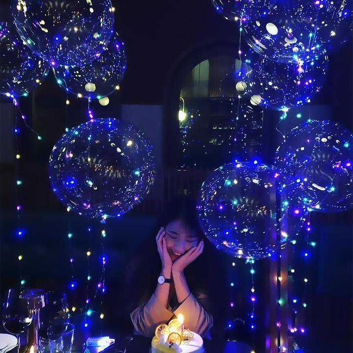 Balões LED reutilizáveis para iluminar as suas festas (X10)