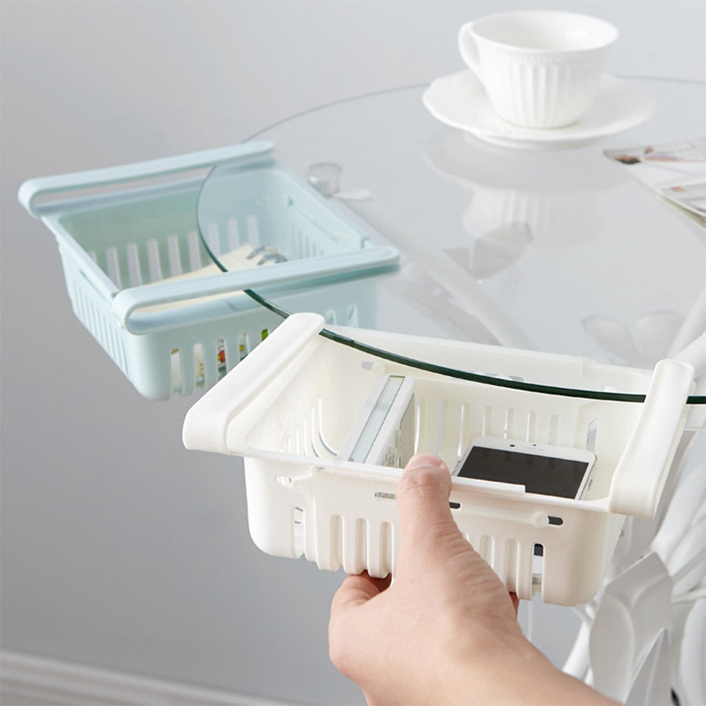 Organizador ajustável para frigorífico: maximize o seu espaço