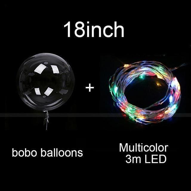 Balões LED reutilizáveis para iluminar as suas festas (X10)