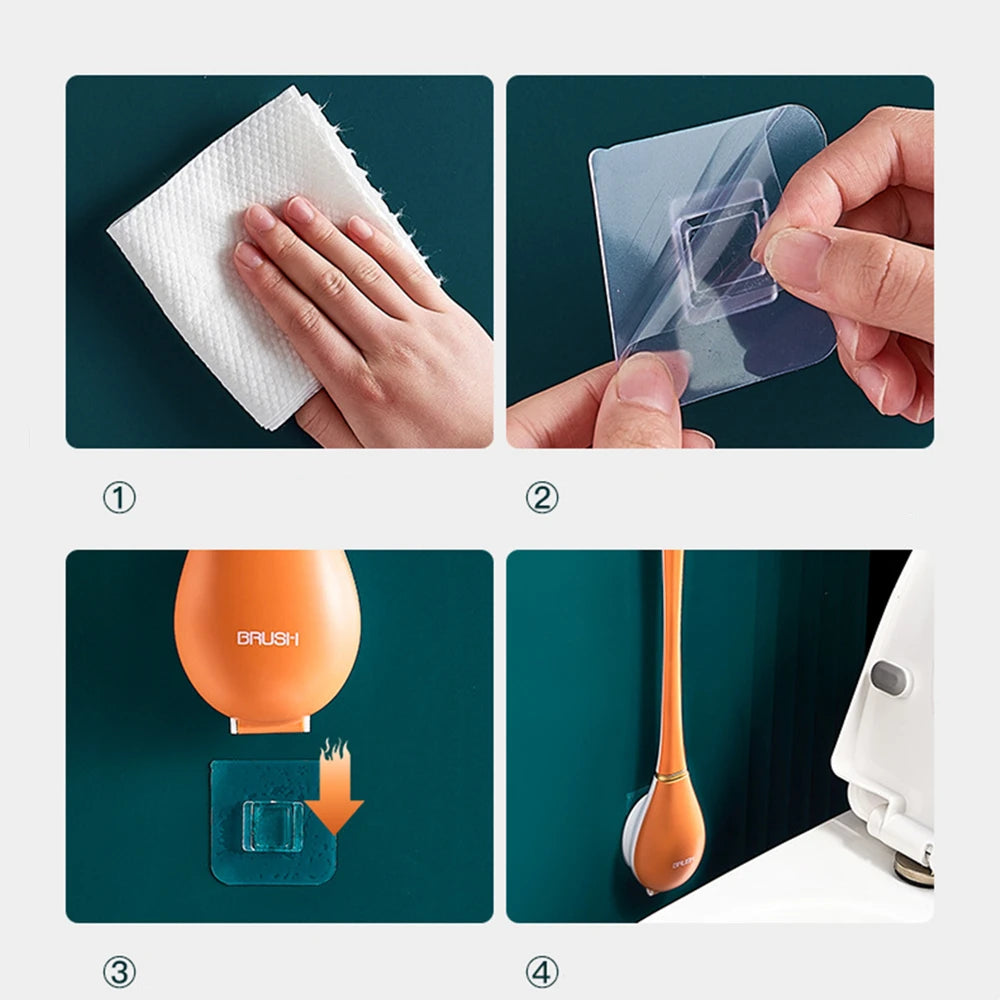 SmartBrush - Elegant og hygienisk toalettbørste i silikon