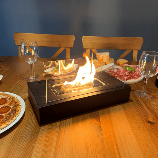 エレガントなバイオエタノールテーブル暖炉