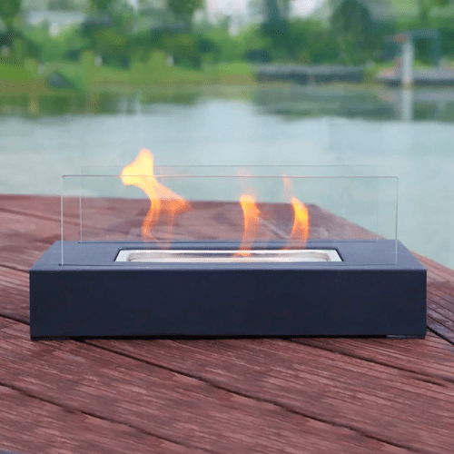 エレガントなバイオエタノールテーブル暖炉